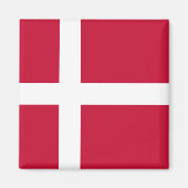 Dänische Flagge Magnet (Vorne)