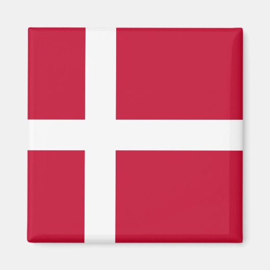 Dänische Flagge Magnet (Vorne)