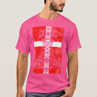 Dänische Flagge Mjlnir T-Shirt