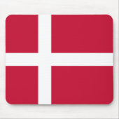 Dänische Flagge Mousepad (Vorne)