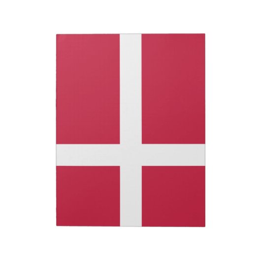 Dänische Flagge Notizblock (Rotiert)