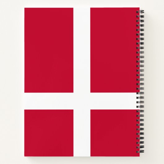 Dänische Flagge Notizblock (Rückseite)