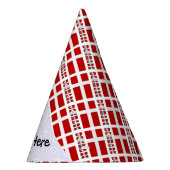 Dänische Flagge Personalisiert Partyhütchen (Rechts)