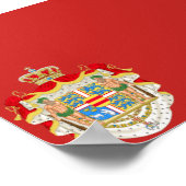 Dänische Flagge Poster (Ecke)