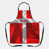 Dänische Flagge Schürze (Vorderseite)