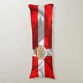Dänische Flagge Seitenschläferkissen (Vorderseite Vertikal)