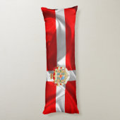 Dänische Flagge Seitenschläferkissen (Rückseite (Vertikal))