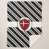 Dänische Flagge Sherpadecke (Vorderseite)