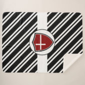 Dänische Flagge Sherpadecke (Vorderseite (Horizontal))