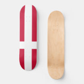 Dänische Flagge Skateboard (Vorderseite)
