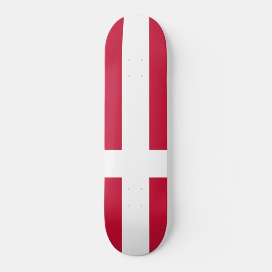 Dänische Flagge Skateboard (Vorderseite)