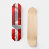 Dänische Flagge Skateboard (Vorderseite)