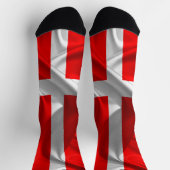 Dänische Flagge Socken (Oben)