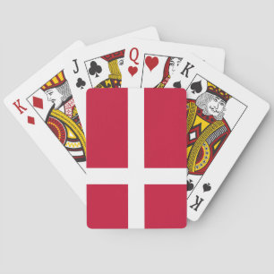 Dänische Flagge Spielkarten