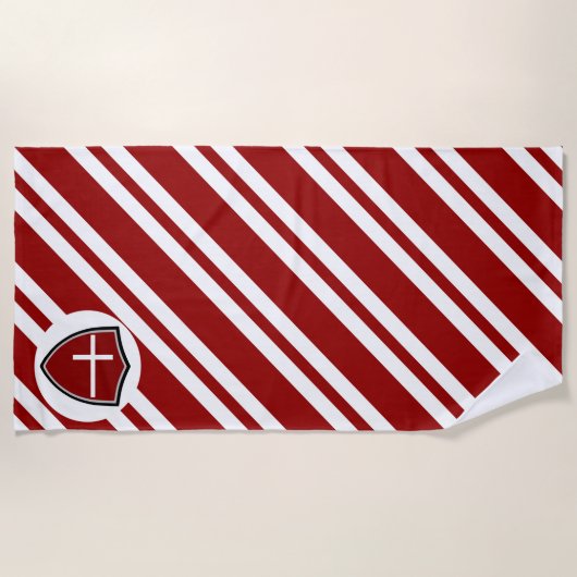 Dänische Flagge Strandtuch (Vorderseite)