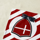 Dänische Flagge Strandtuch (Beispiel)