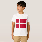 Dänische Flagge T-Shirt (Vorne ganz)