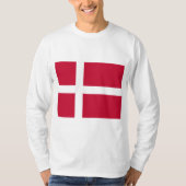 Dänische Flagge T-Shirt (Vorderseite)