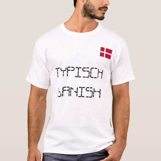 Dänische Flagge T-Shirt (Vorderseite)