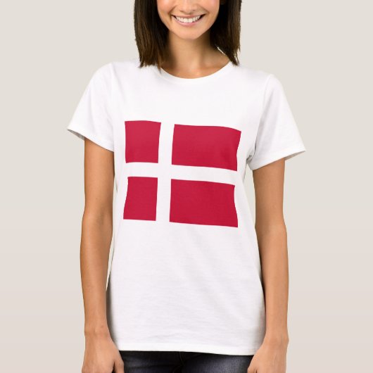 Dänische Flagge T-Shirt (Vorderseite)