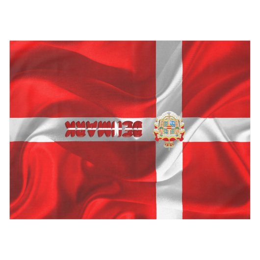 Dänische Flagge Tischdecke (Vorderseite (Horizontal))