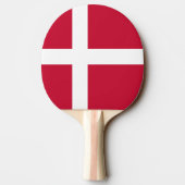 Dänische Flagge Tischtennis Schläger (Rückseite)