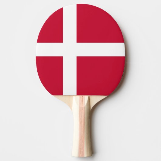 Dänische Flagge Tischtennis Schläger (Vorderseite)
