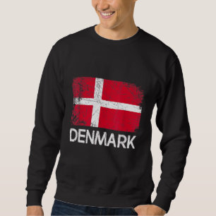Dänische Flagge Vintag Sweatshirt