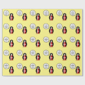 Dänische Flagge - Vortrag von Penguin Personalisie Geschenkpapier (Flach)