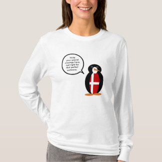 Dänische Flagge - Vortrag von Penguin Personalisie T-Shirt