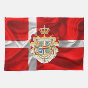 Dänische Flagge-Wappen Handtuch