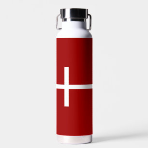 Dänische Flagge-Wappen Trinkflasche