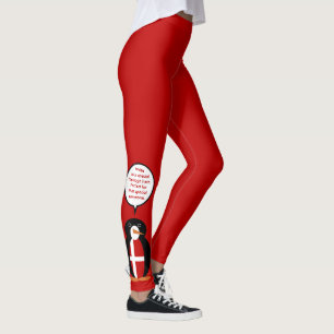 Dänische Flagge Wildlife Pinguin Personalisiertes Leggings