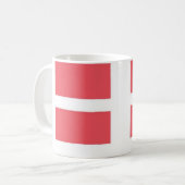 Dänische Flaggen Kaffeetasse (Vorderseite Links)