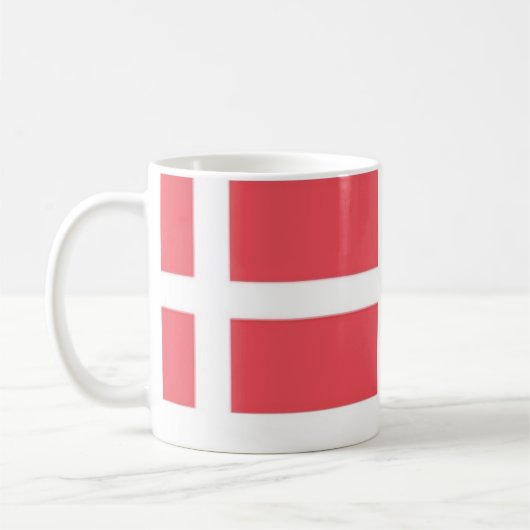 Dänische Flaggen Kaffeetasse (Links)