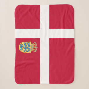 Dänische Flaggenblanket, patriotisch, Dänemark Sherpadecke