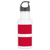 Dänische Flasche für die Freiheit der Flagge Trinkflasche (Vorderseite)