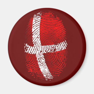 Dänische Geschenke Identität Dansk Fingerabdruck Magnet