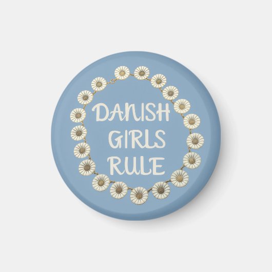 Dänische Girl-Regel Magnet (Vorne)