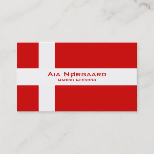 Dänische Lektionen/dänischer Lehrer Visitenkarte