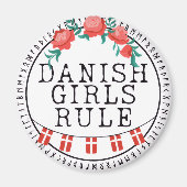 Dänische Mädchenregel Magnet (Vorne)