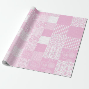 Dänische Papier-Star-Ornamente in Rosa Geschenkpapier