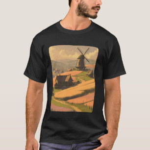Dänische Pastell-Ästhetik Dänemark Landschaft Däni T-Shirt