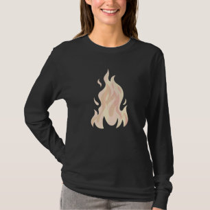 Dänische Pastell-Ästhetik Feuer Flamme T-Shirt