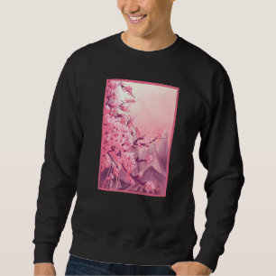 Dänische Pastell-Ästhetik Kirschblüten Japanische  Sweatshirt