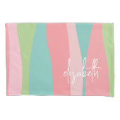 Dänische Pastellen Linie Kunstkurven - Große Signa Kissenbezug (Vorderseite)