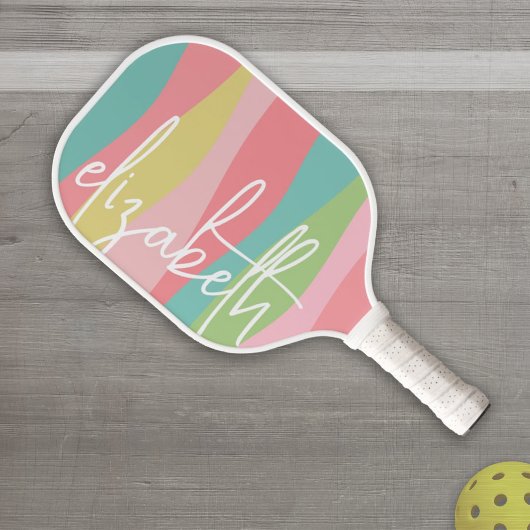 Dänische Pastellen Linie Kunstkurven - Große Signa Pickleball Schläger