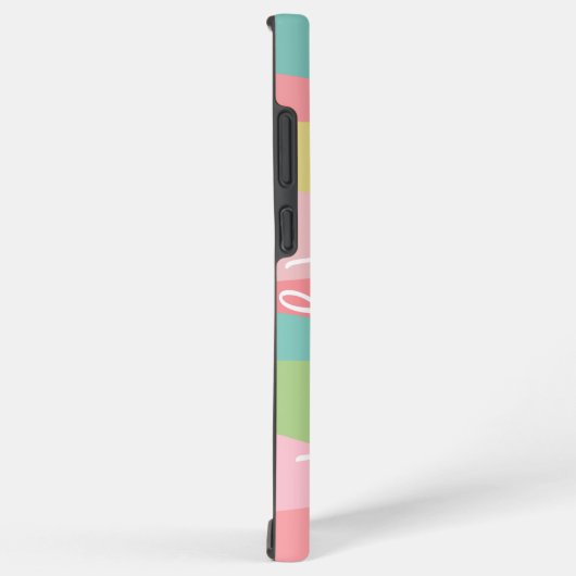 Dänische Pastellen Linie Kunstkurven - Große Signa Samsung Galaxy Hülle (Rechte Seite)