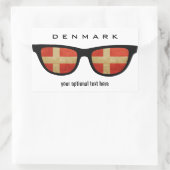 Dänische Schattenaufkleber Rechteckiger Aufkleber (Tasche)