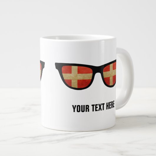 Dänische Shades-Tasse Jumbo-Tasse (Vorderseite Rechts)